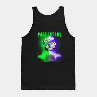 Janus Mythology Vaporwave Green and Purple 2 Tank Top